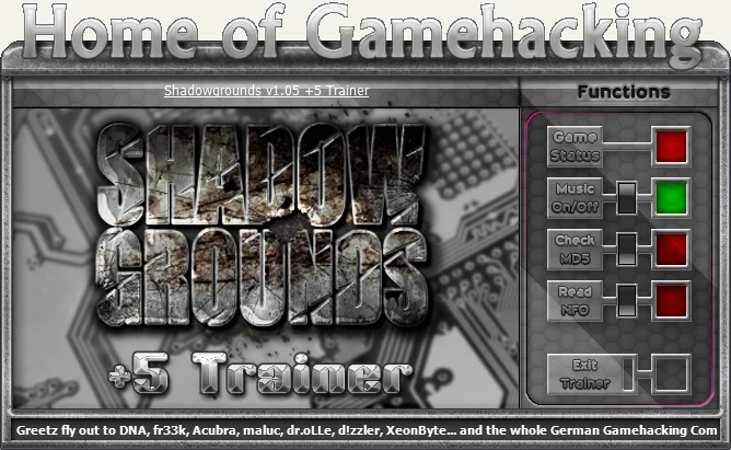 Shadowgrounds: Трейнер/Trainer (+5) [1.05] {sILeNt heLLsCrEAm/HoG}