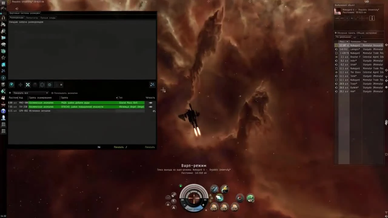 EVE Online Сканирование