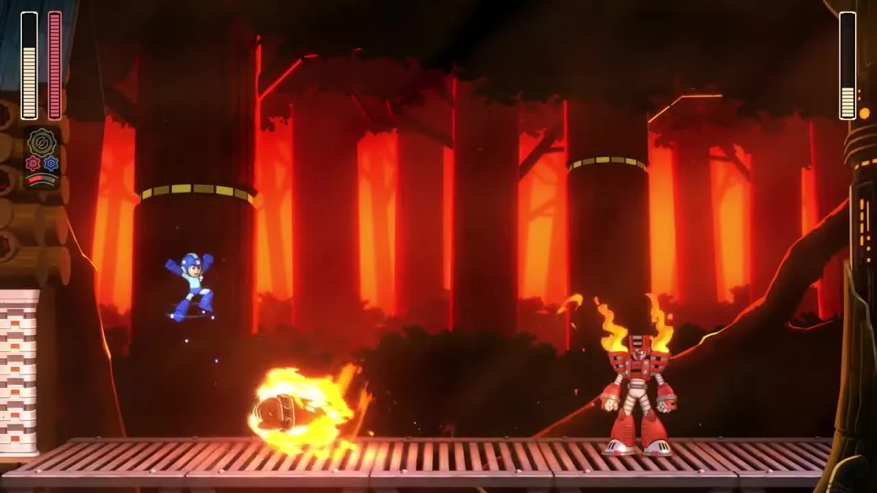 Новый босс в Mega Man 11 - Человек-факел