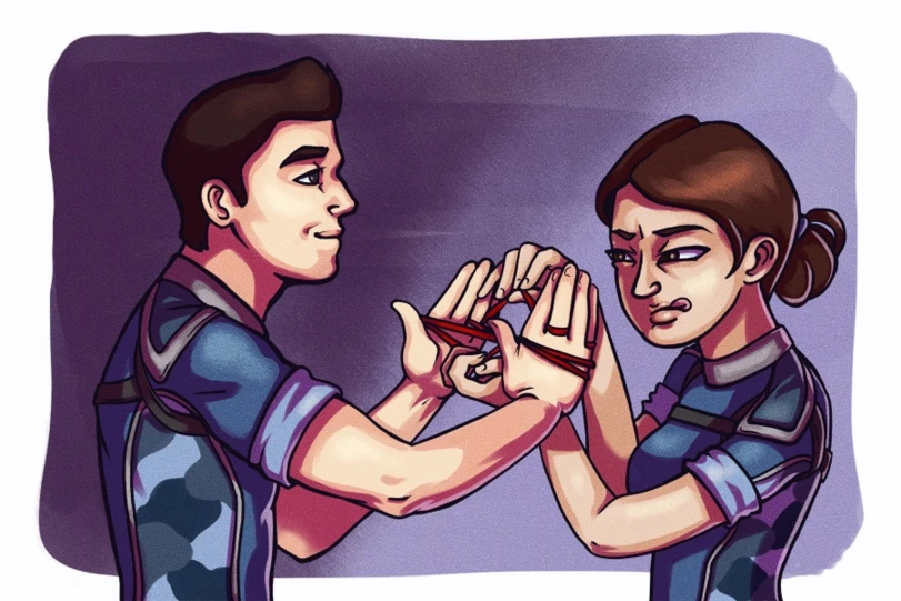 Команда во время перерыва