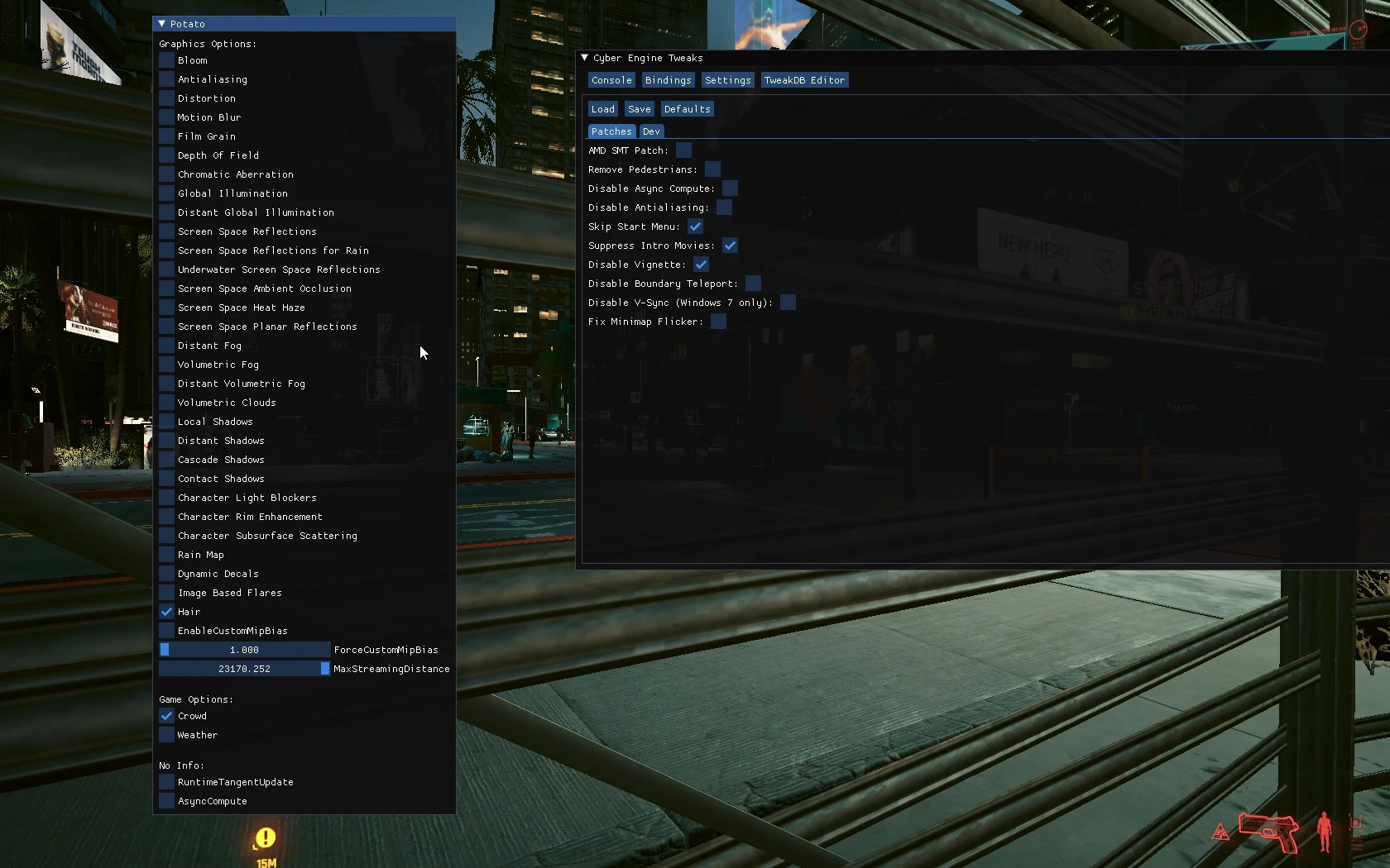 Cyberpunk 2077 "Оптимизация для слабых ПК"