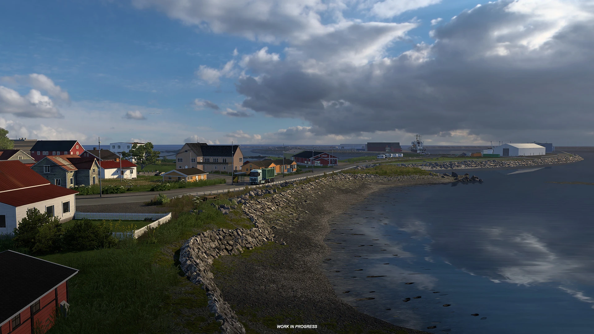 Свежие скриншоты из будущего DLC Северные горизонты для Euro Truck Simulator 2 - Анденес