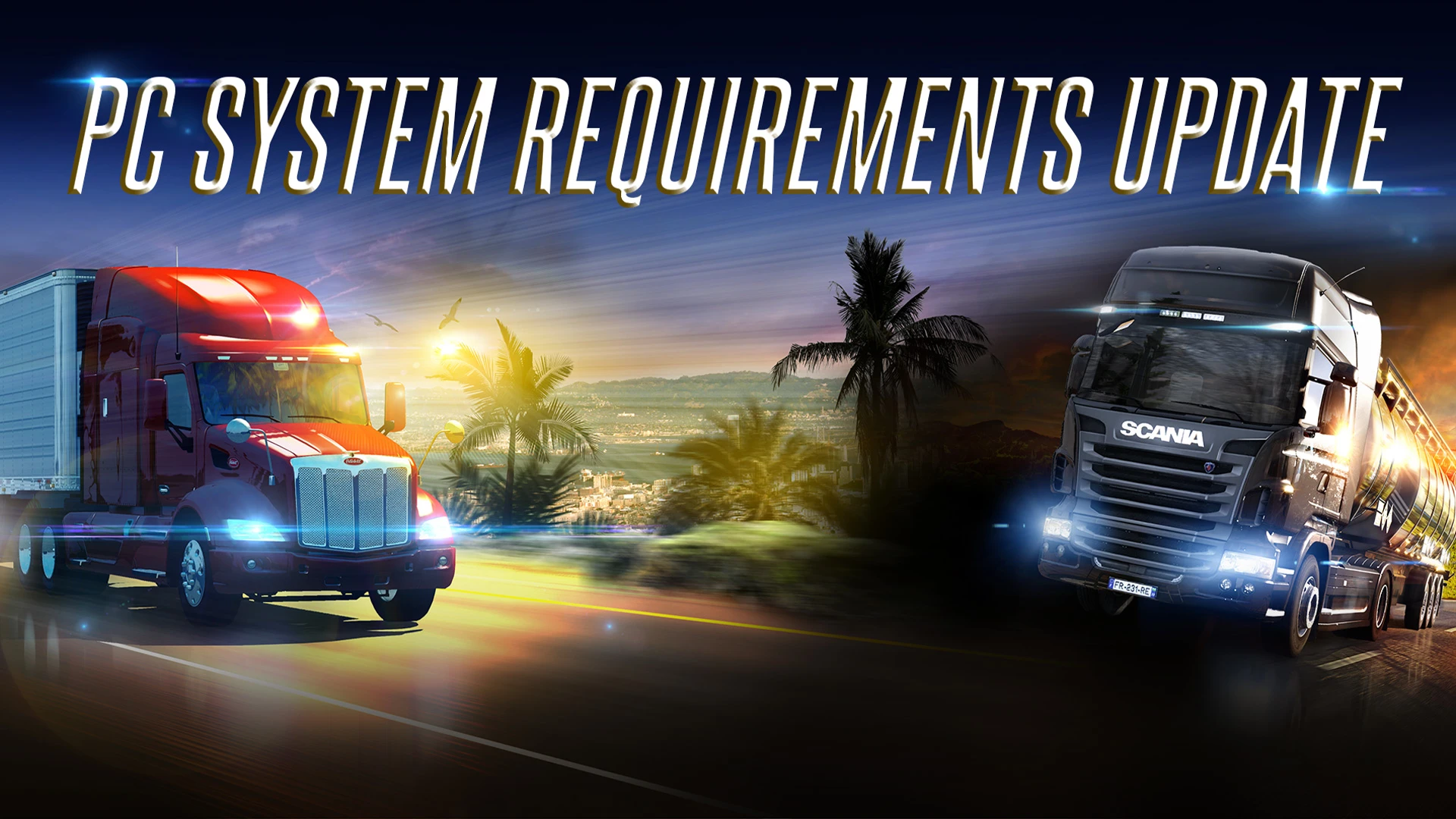 SCS Software обновила требования к компьютеру для Euro Truck Simulator 2 и American Truck Simulator