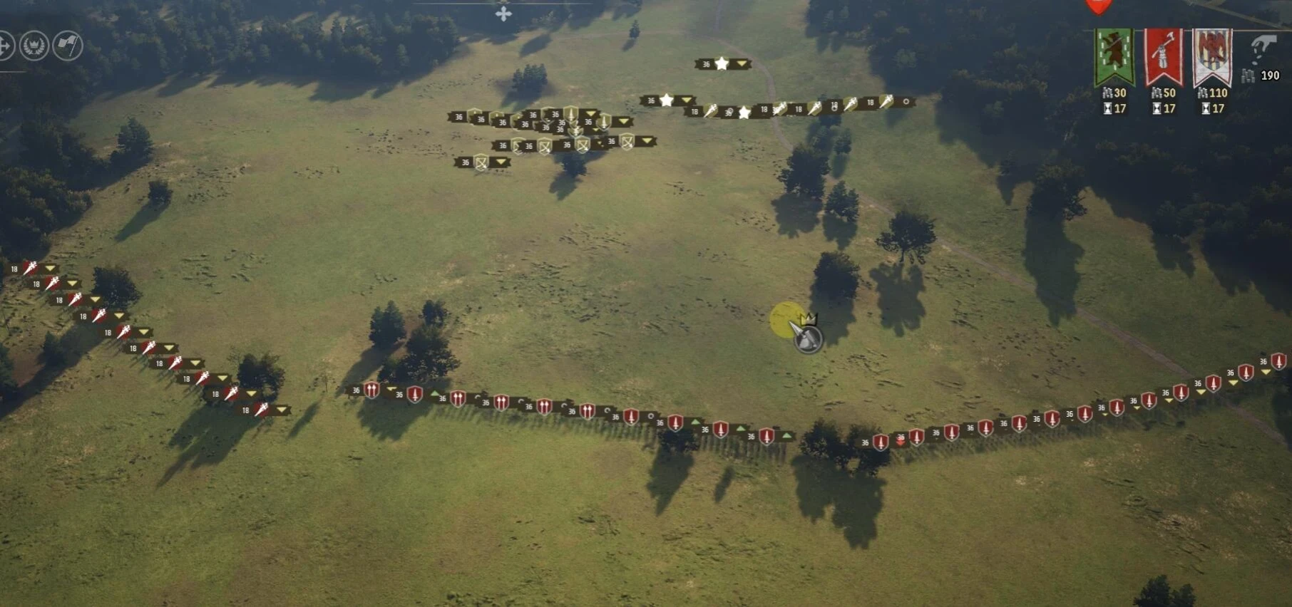 Manor Lords "Увеличенный размер армии наёмников и лордов-противников"