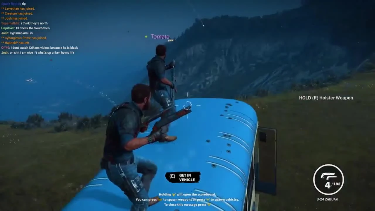Безумие в мультиплеерном моде Just Cause 3