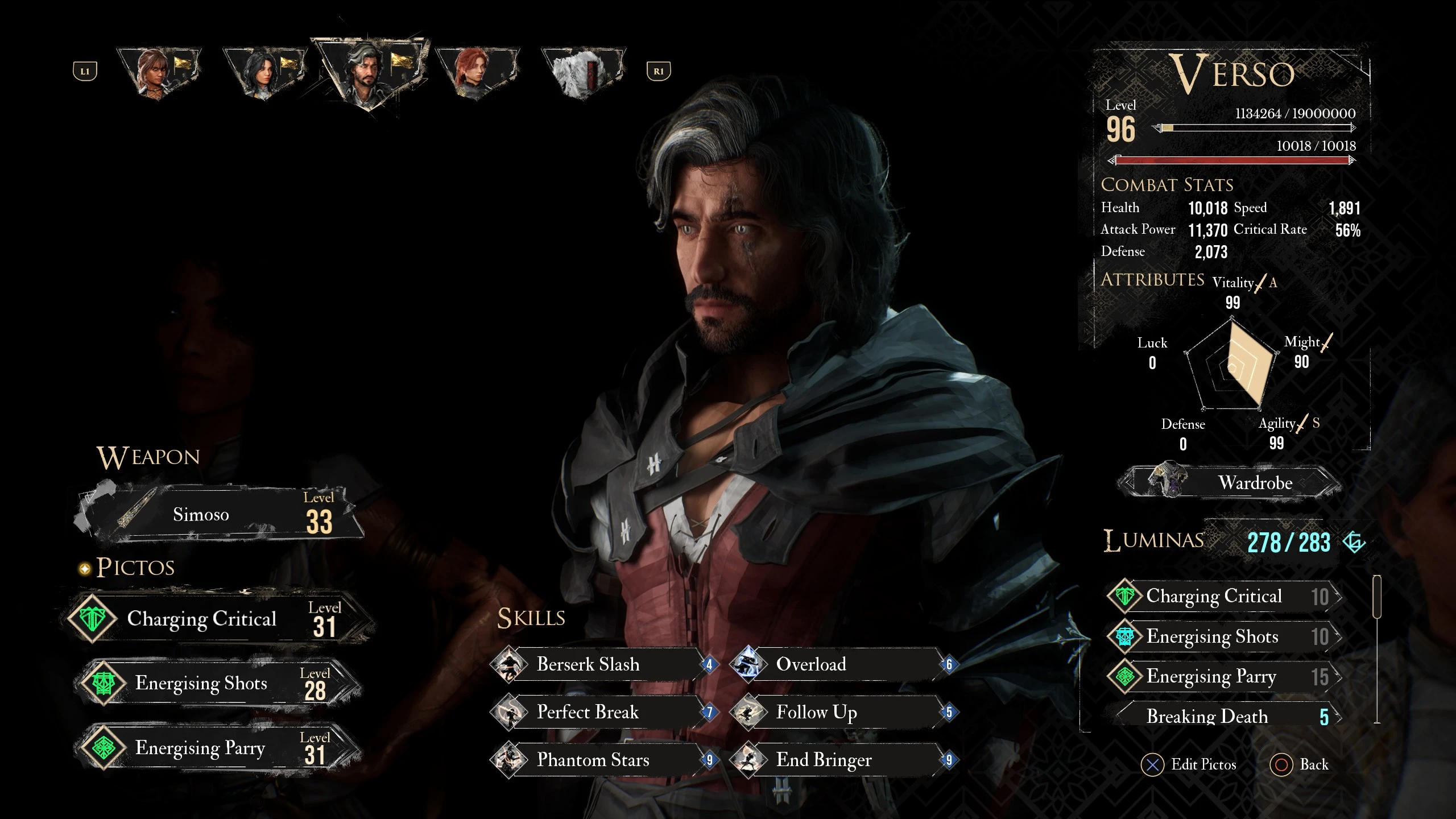 Clair Obscur: Expedition 33 "Одежда Клайва для Версо"