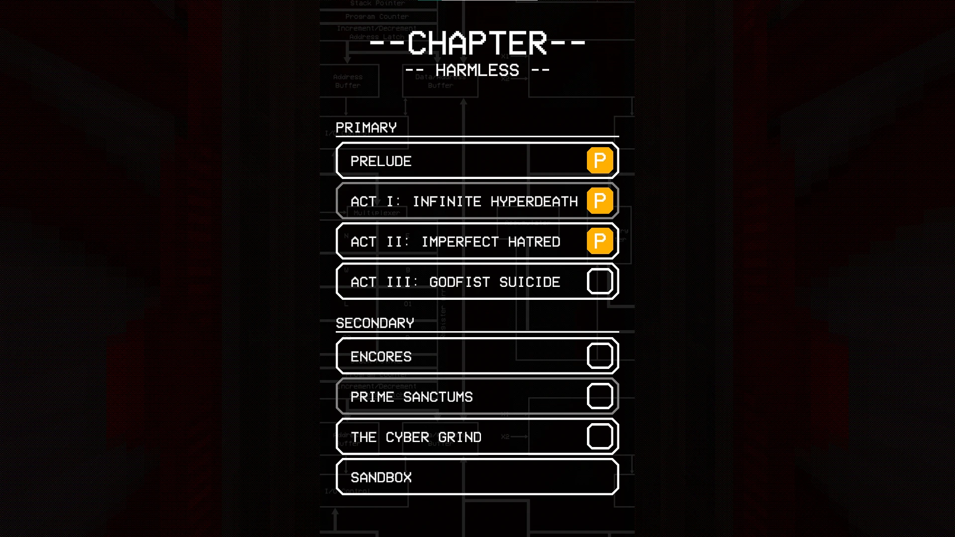 Ultrakill "Сохранение - открыты все виды оружия и секретные боссы"