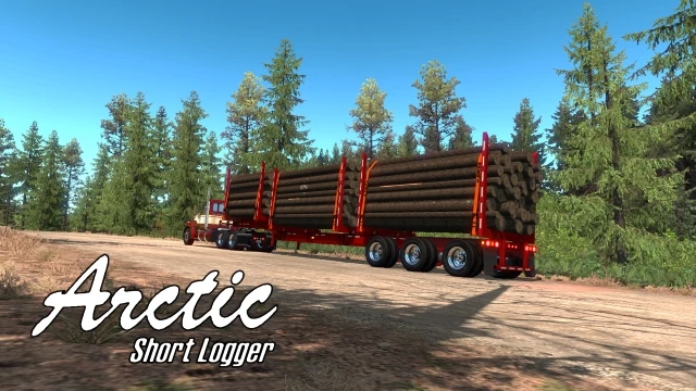 American Truck Simulator "Арктический Короткий Лесовоз HR-51TR ATS 1.38.x"