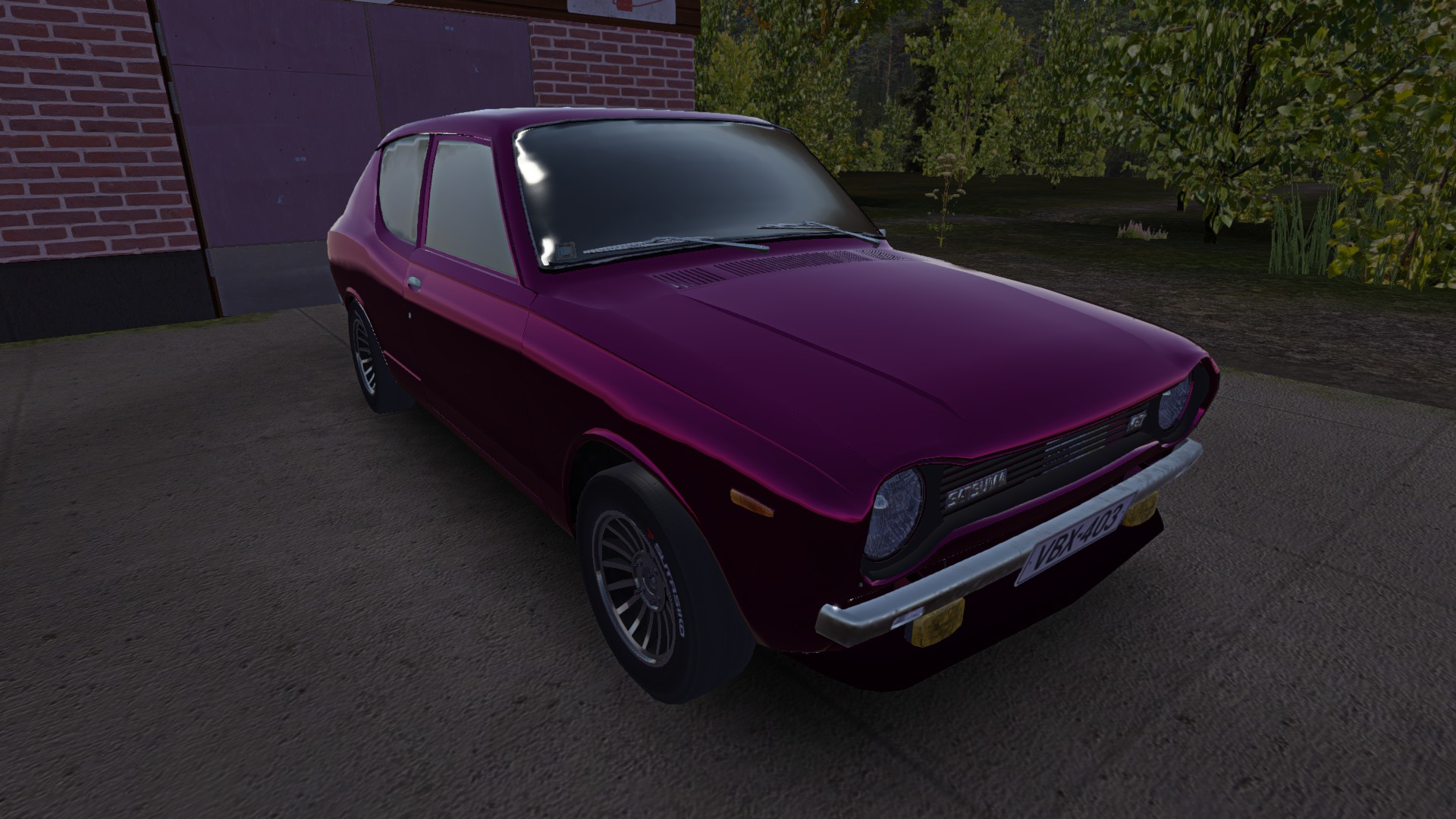 My Summer Car "Сохранение - феолетовая street сатсума 180км/ч"