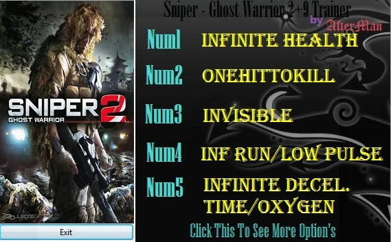 Sniper-Ghost Warrior 2: Трейнер/Trainer (+9) [1.0] {AfterMan}