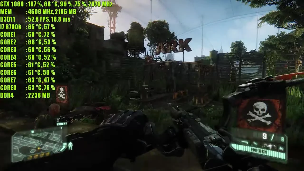 Crysis 3 GTX 1060 OC | 1080p - 1440p & (4K) 2160p | Фреймрейт ТЕСТ