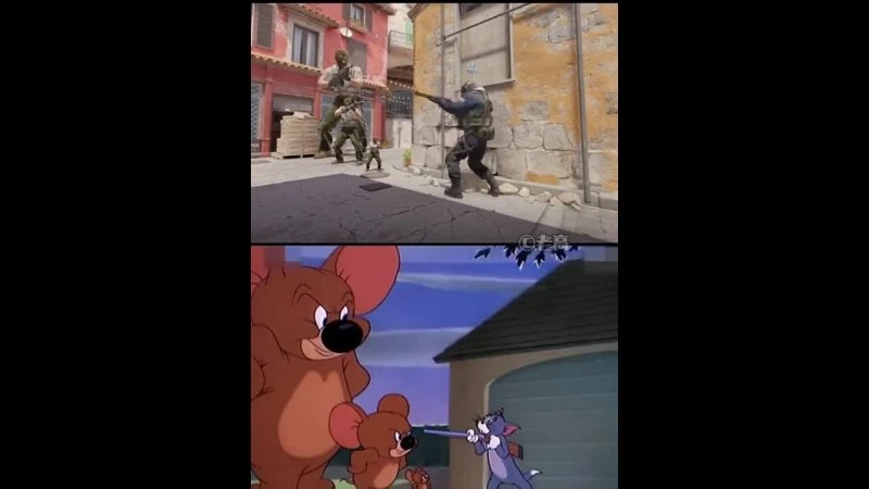 Китайцы повторили сцены из "Тома и Джерри" в Counter-Strike 2