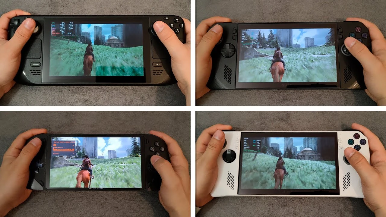 The Last of Us Part 2 на OneXPlayer F1 Pro, Steam Deck и ROG Ally X: какая портативка лучше?