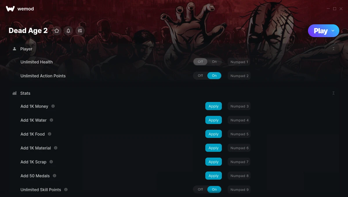 Dead Age 2 "Трейнер +10" [UPD: 29.07.2024] {STiNGERR / WeMod}