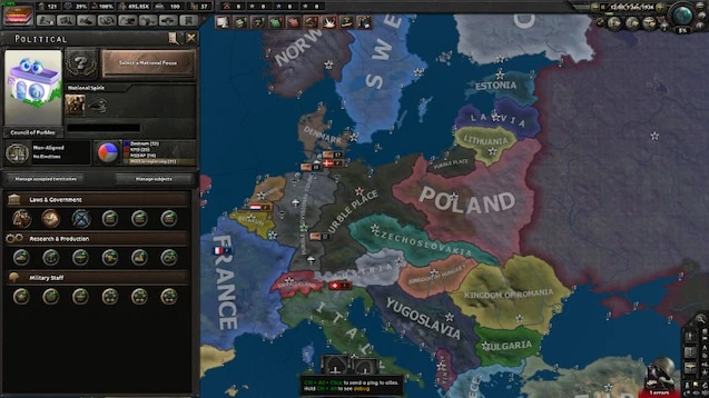Hearts of Iron 4 "Purble Place"