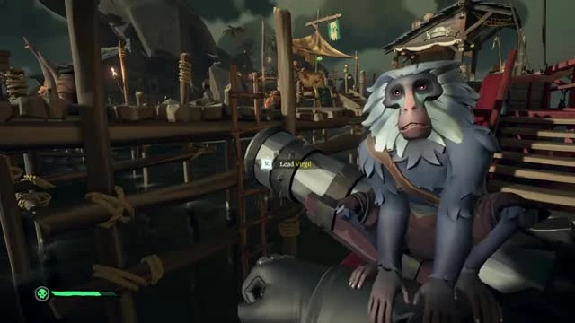 Sea of Thieves - стрельба обезьянками из пушек