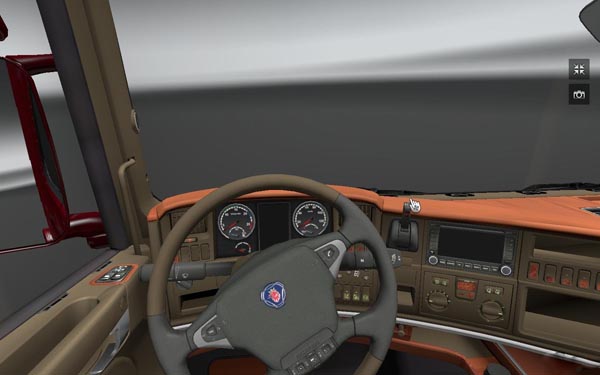 ETS 2 "Wood interior for Skania"
