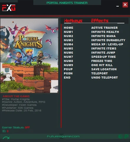Portal Knights: Трейнер/Trainer (+10) [1.2.2] {FutureX}