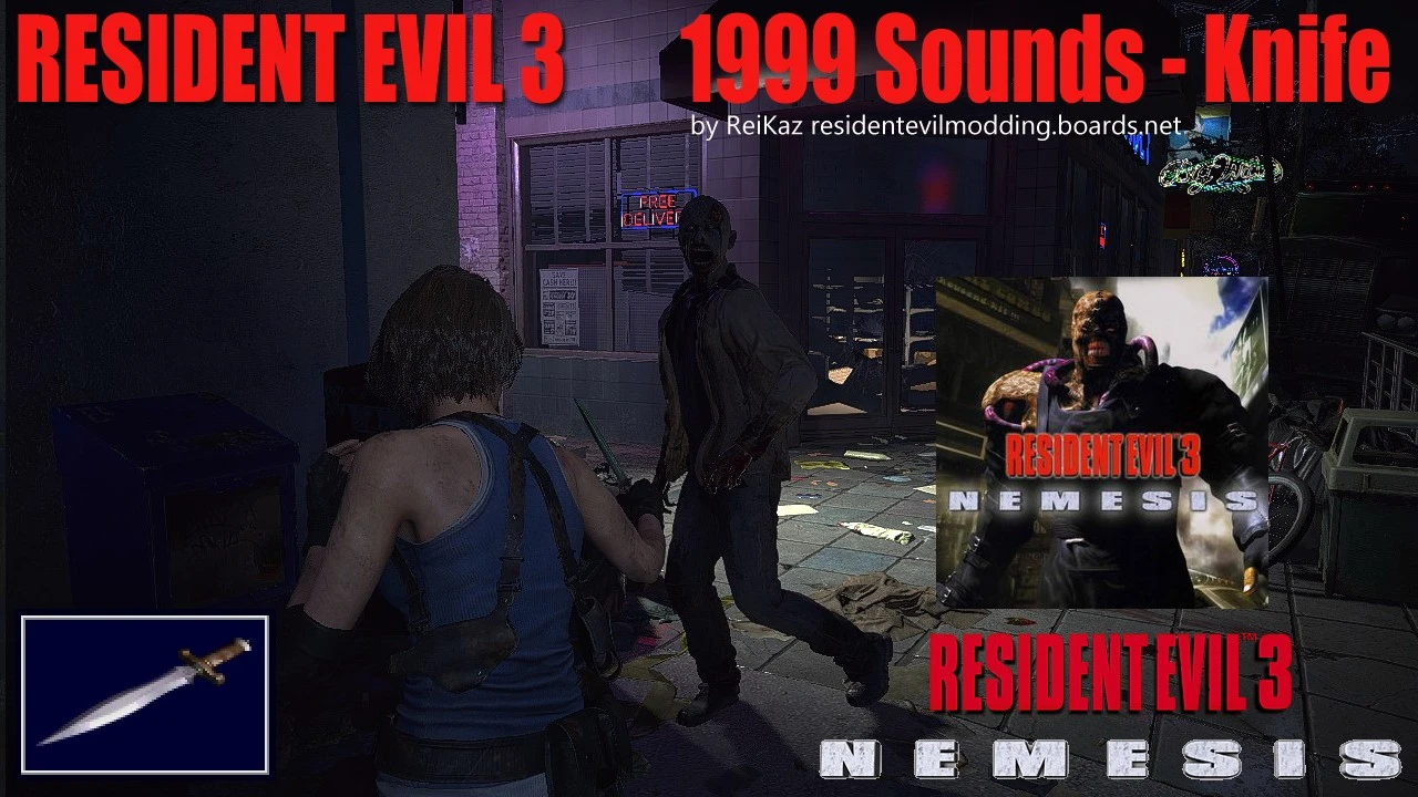Resident Evil 3: Remake "Звук ножа из оригинальной Resident Evil 3: Nemesis"