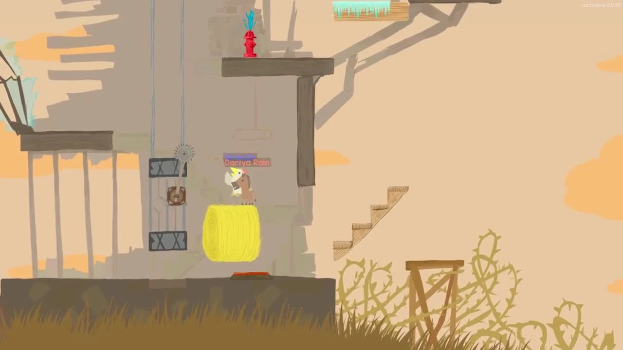 ULTIMATE CHICKEN HORSE: Уровень ВОДОПАД!