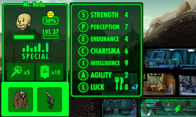 Fallout Shelter - S.P.E.C.I.A.L.