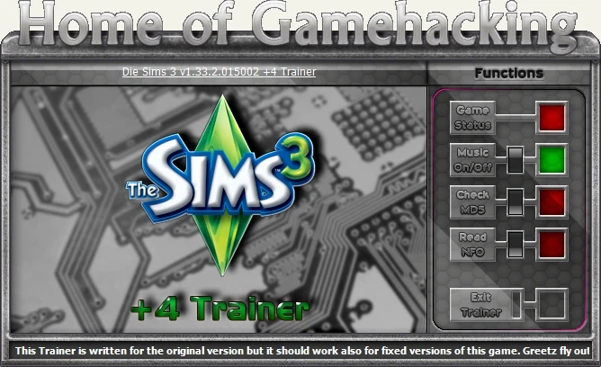 The Sims 3: Трейнер/Trainer (+4) [1.33.2.015002] {HoG/sILeNt heLLsCrEAm}