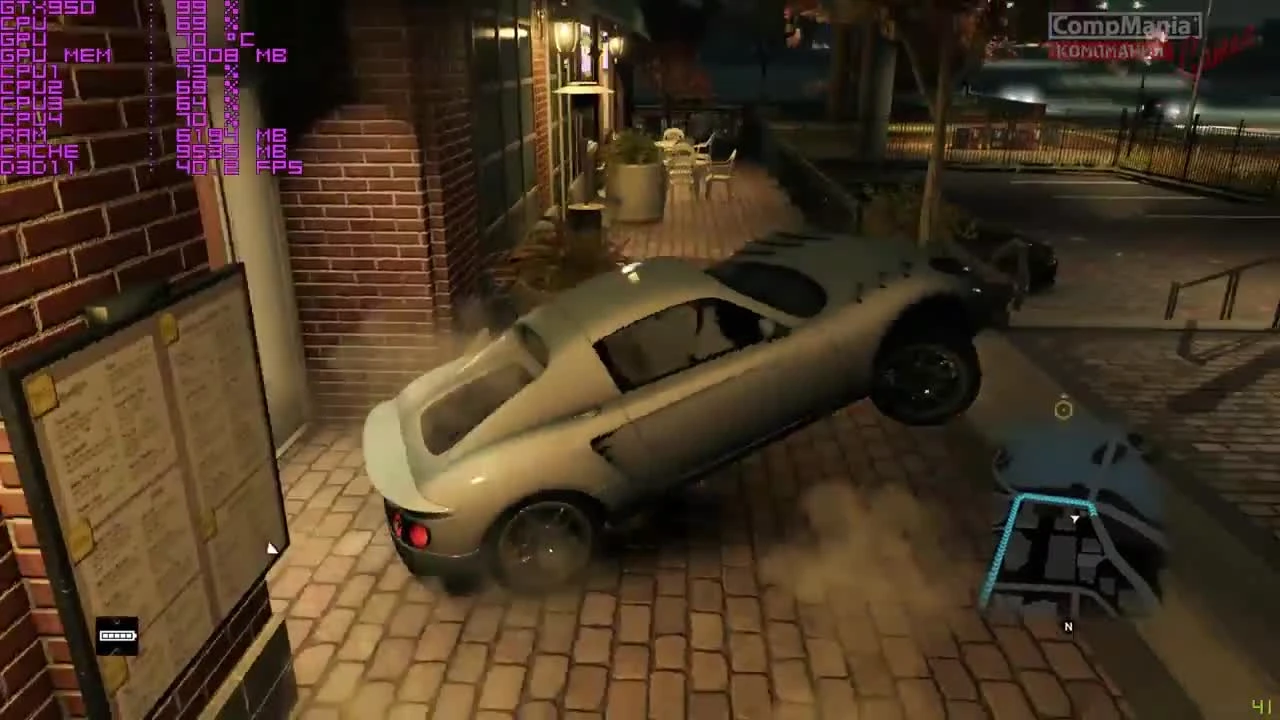 Watch Dogs_ Bad Blood - Asus GTX950 - i5 4460 - тест на FPS