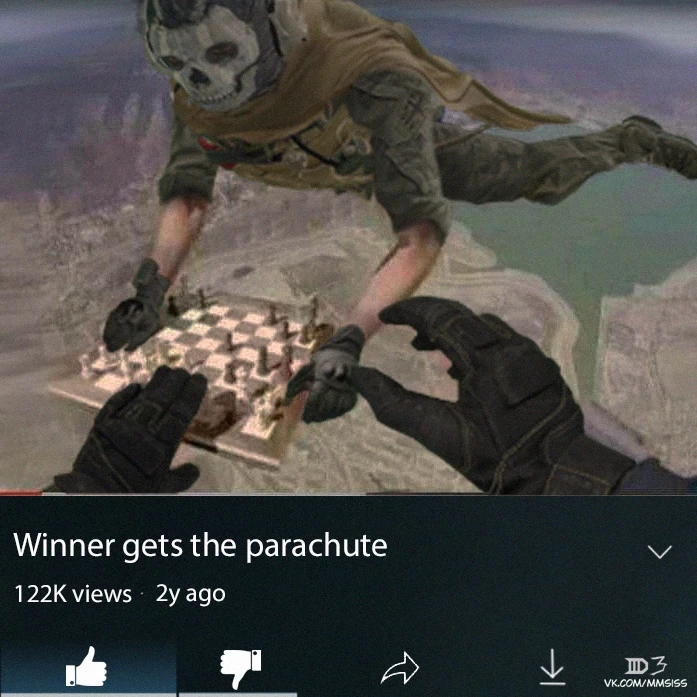 Победитель получает парашют