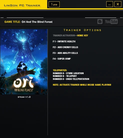 Ori and the Blind Forest: Трейнер/Trainer (+6) [1.0] {LinGon}