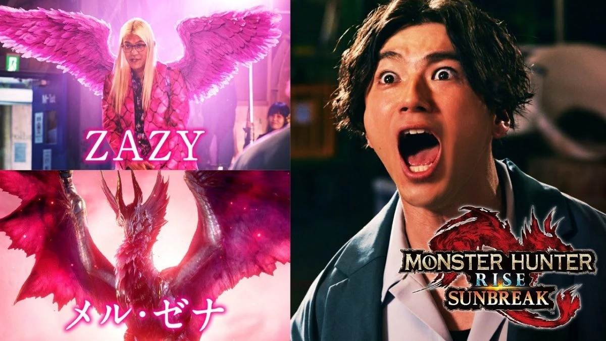 Японские рекламные ролики Monster Hunter Rise: Sunbreak с Юки Яматой и ZAZY в главных ролях