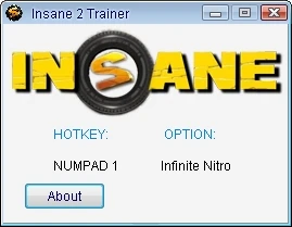 Insane 2: Трейнер/Trainer (+1) [1.0] {24K/PlayGround.ru}
