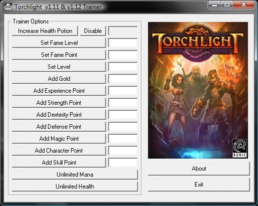 Torchlight: Трейнер (+14) [1.11&1.12]