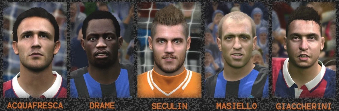 Pro Evolution Soccer 2016 "Serie A Facepack 4 - лица игроков Серии А"