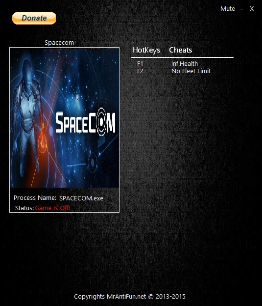 Spacecom: Трейнер/Trainer (+2) [1.0.9.1033] {MrAntiFun}