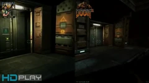 Doom 3 BFG Edition и Doom 3 "Сравнение графики"