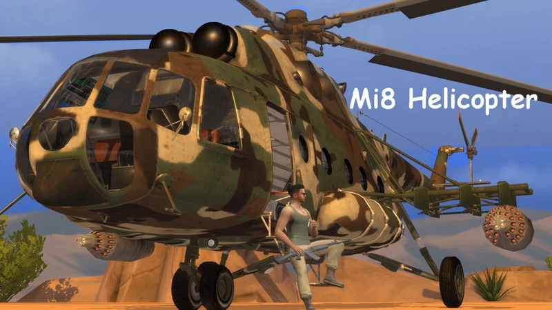 The Sims 4 ''Ми-8 - советский вертолёт''