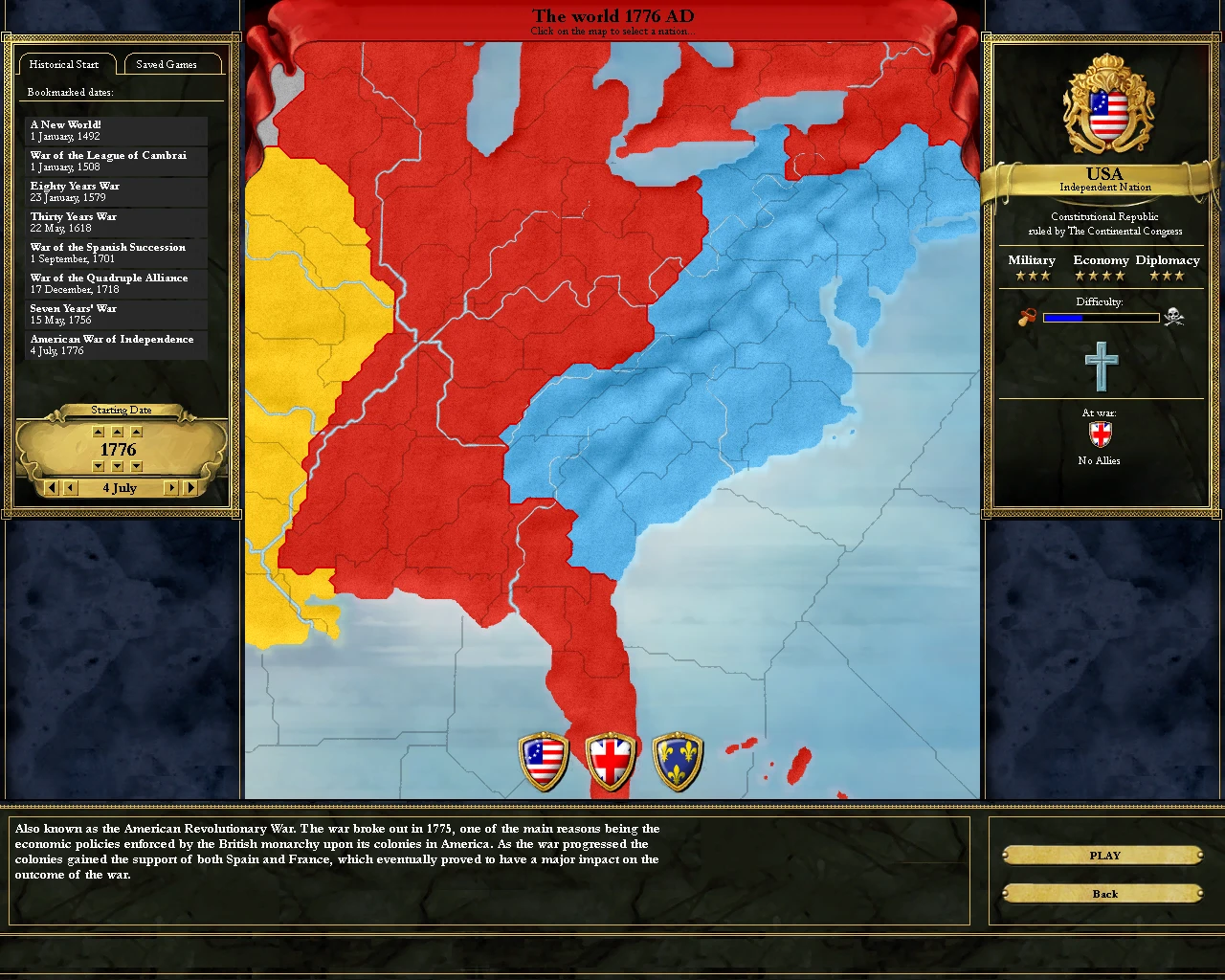 Демо-версия Europa Universalis III