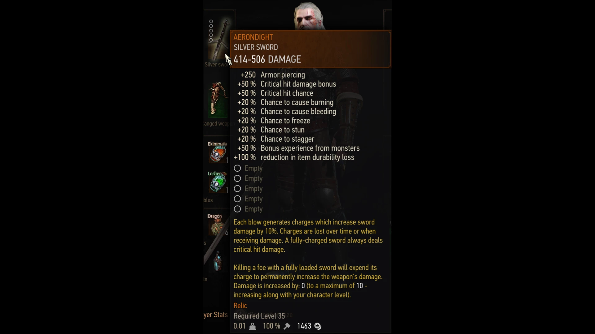 Witcher 3: Wild Hunt "Символический Арондит"