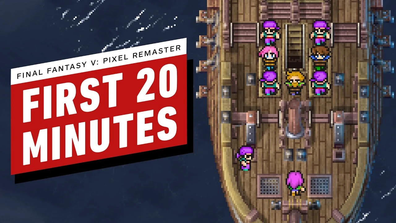 Первые 20 минут геймплея Final Fantasy 5: Pixel Remaster