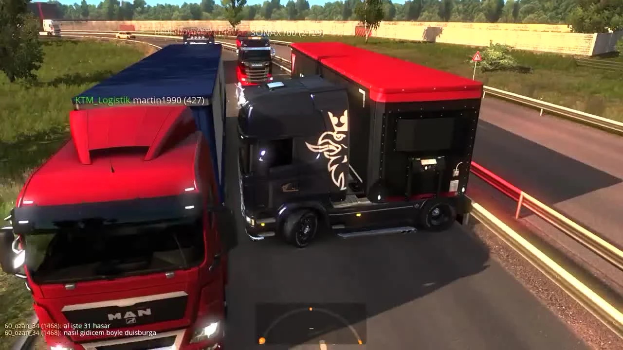 Euro Truck Simulator 2 Multiplayer| Смешные моменты и сбои | # 62