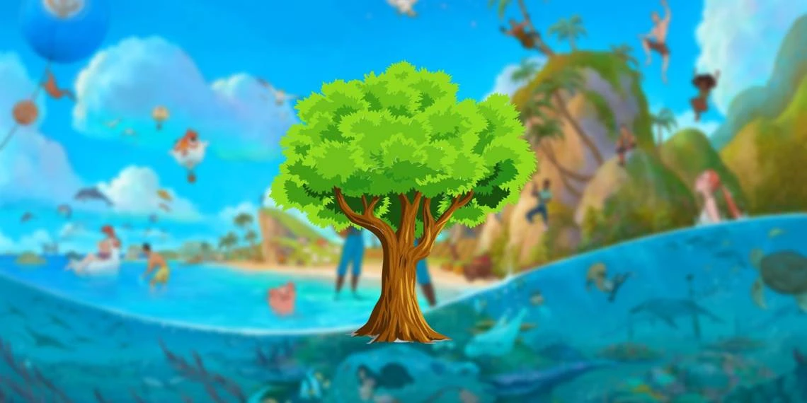 Coral Island: Где найти, и как исцелить, Священные Древа