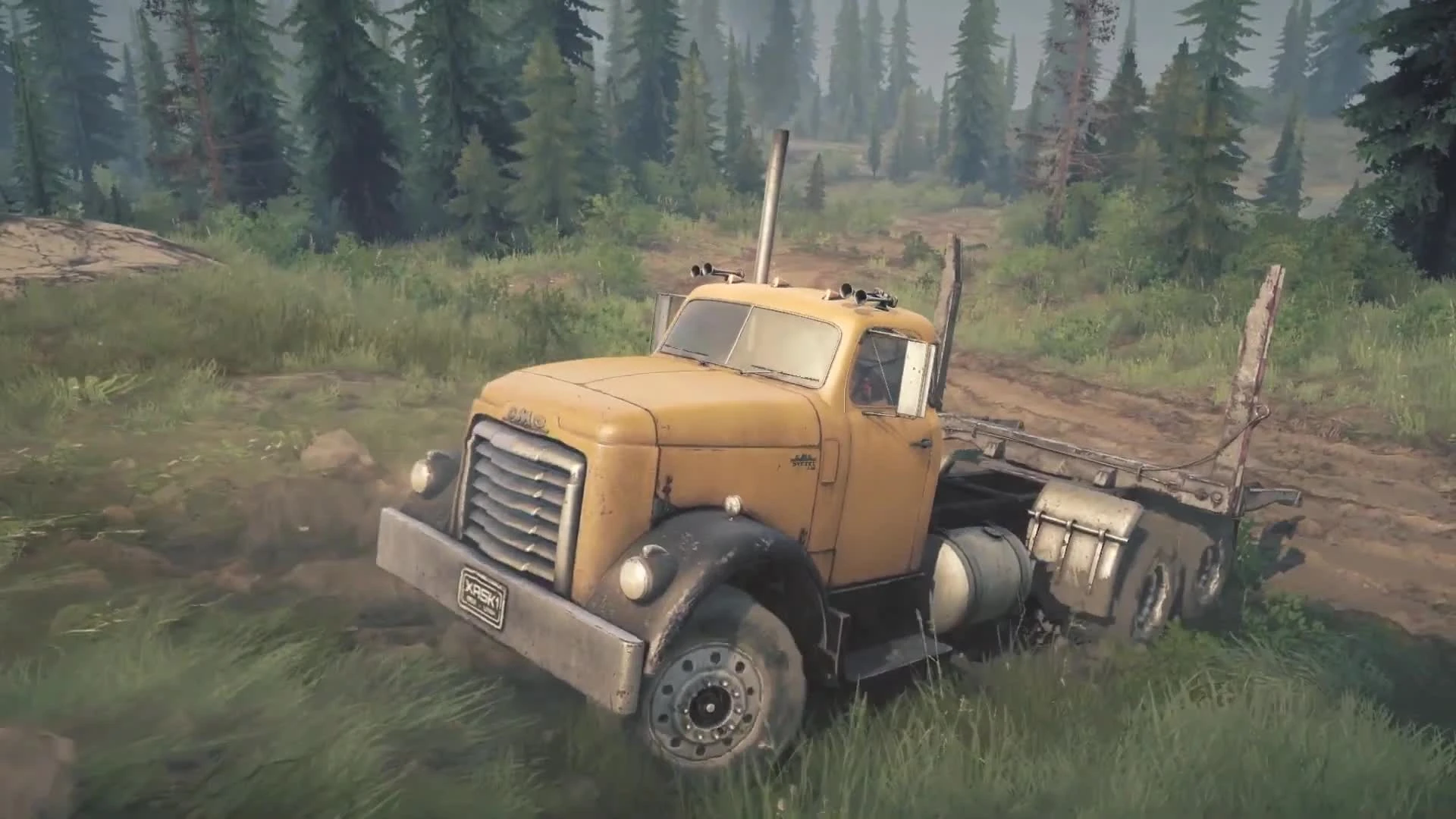 Тизер дополнения Old-Timers для MudRunner