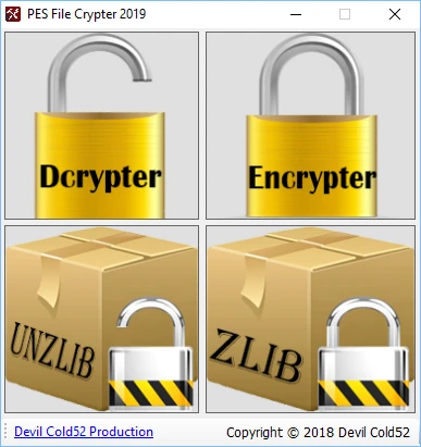 PES 2019" File Crypter 2019 By Devil Cold52"