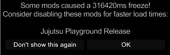 Почему у меня такие лаги при запуске мода jjk от 01 студии