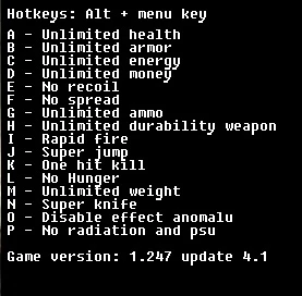 S.T.A.L.K.E.R.: Call of Pripyat Трейнер/Trainer (+16) [Spatial anomaly 4.1] {LIRW / GHL}