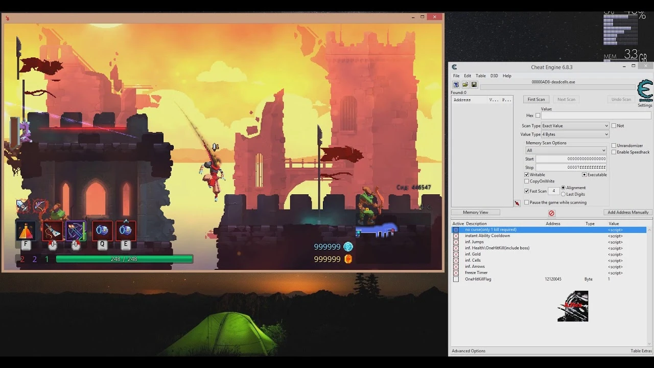 Dead Cells: Таблица для Cheat Engine (+9) [1.2.10/2019.03.28] {AJlex}