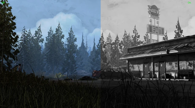 Walking Dead: Season 2 "Черно-белая графика"