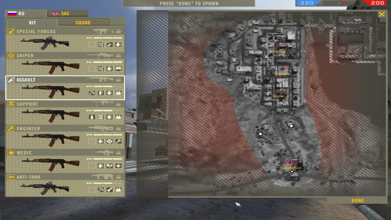 Battlefield 2 "Упрощённая сборка с АК74 для Российской стороны"