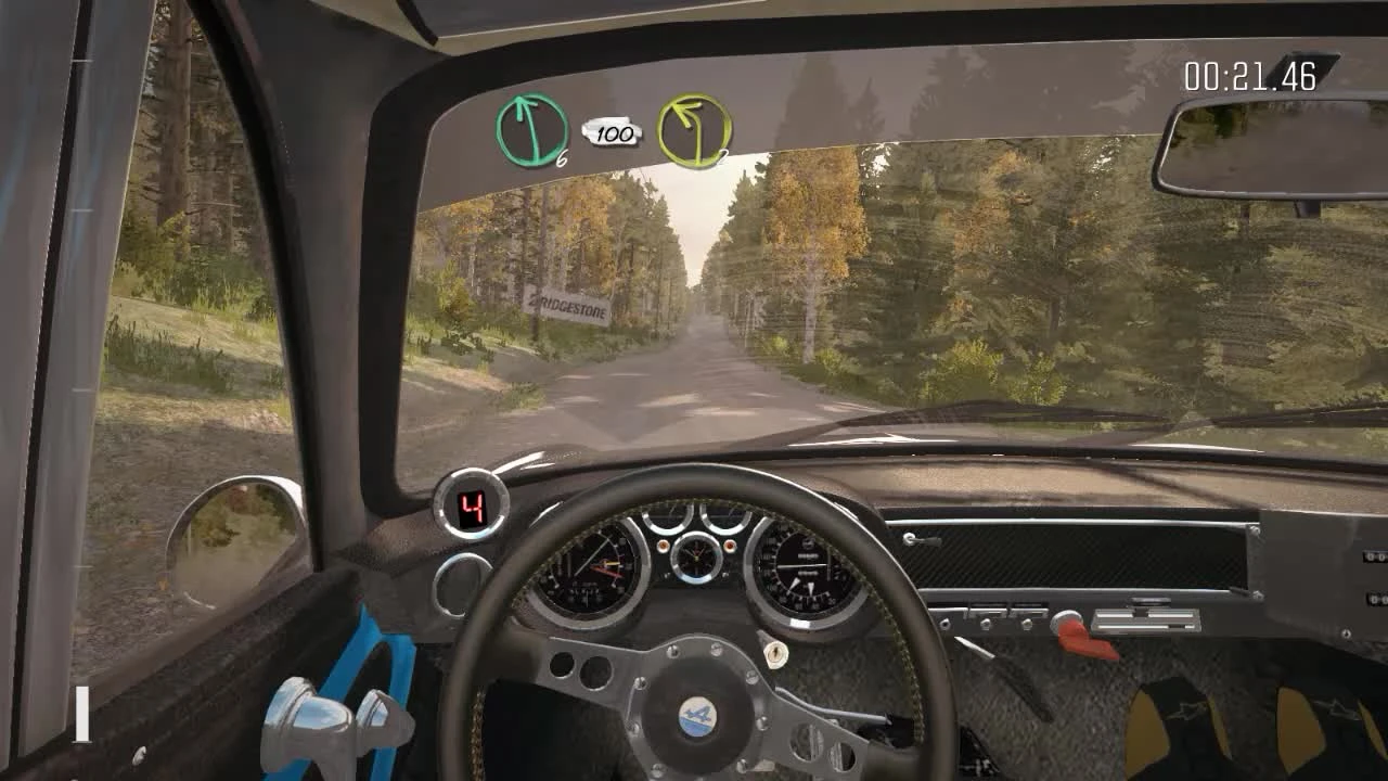 DiRT Rally "Renault Alpine 110 Вид из салона Финляндия"