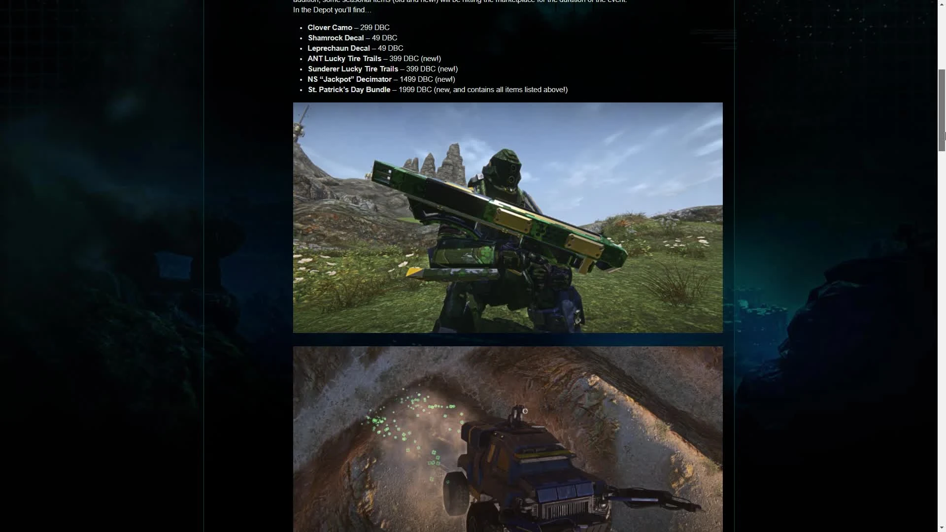 PC Game Update - 3/12 - St. Patrick's Day Update | PlanetSide 2